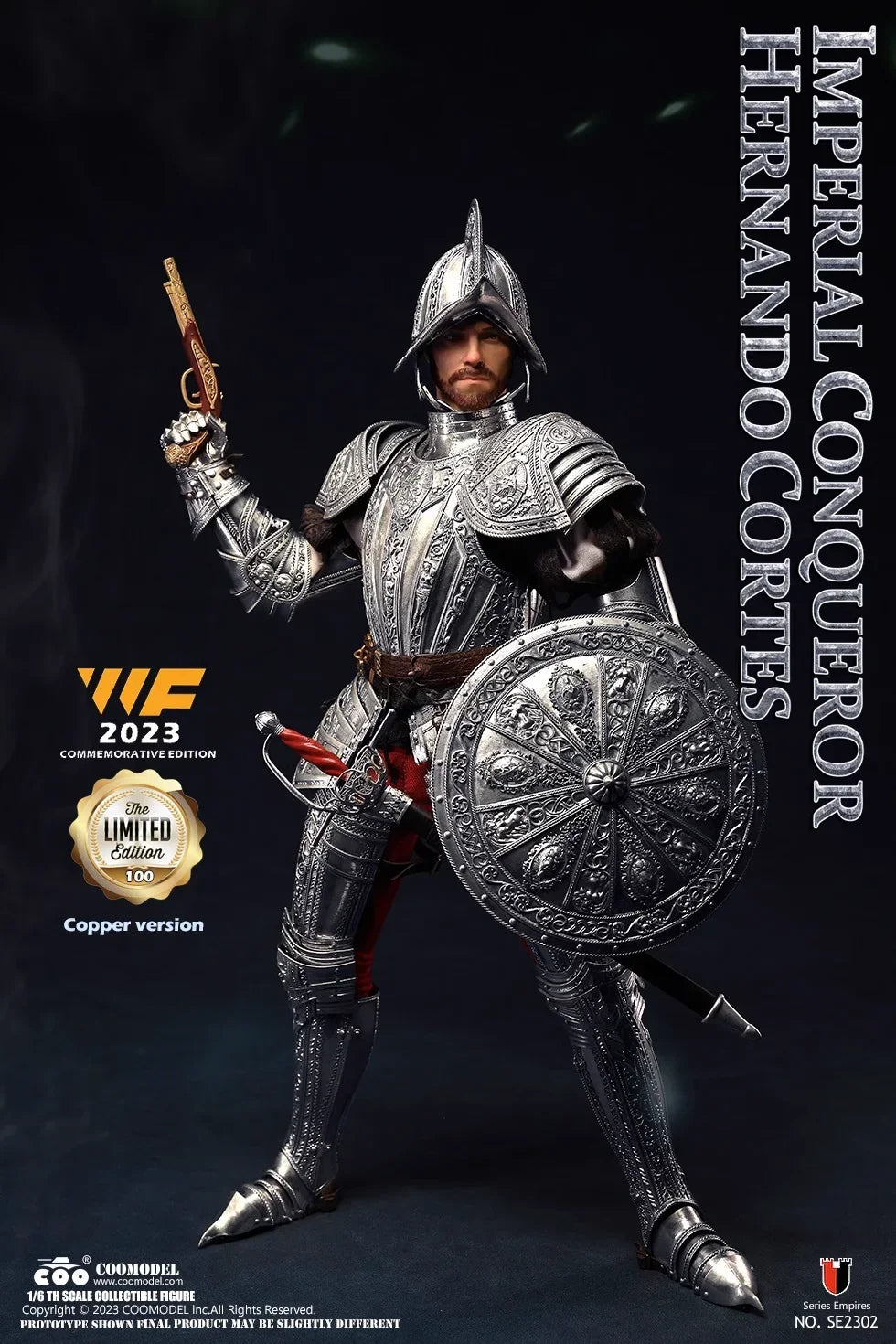 COOMODEL 1/6 Imperial Conqueror Hernando Cortes SE2301 WF Brass SE2302 WF Bronze Commemorative Edition Action Figure Model