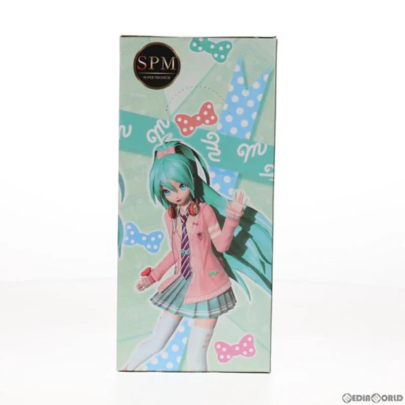 SEGA SPM Miku+Hatsune Project DIVA Arcade Future Tone Ribbon Girl PVC 23CM Anime Action Figures Model Toy in Stock