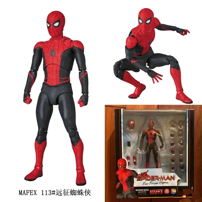 SHF Spiderman Action Figure Spider Man Far From Home Version Articulated Figure Model Doll Toys Gift For Boyfriend Children