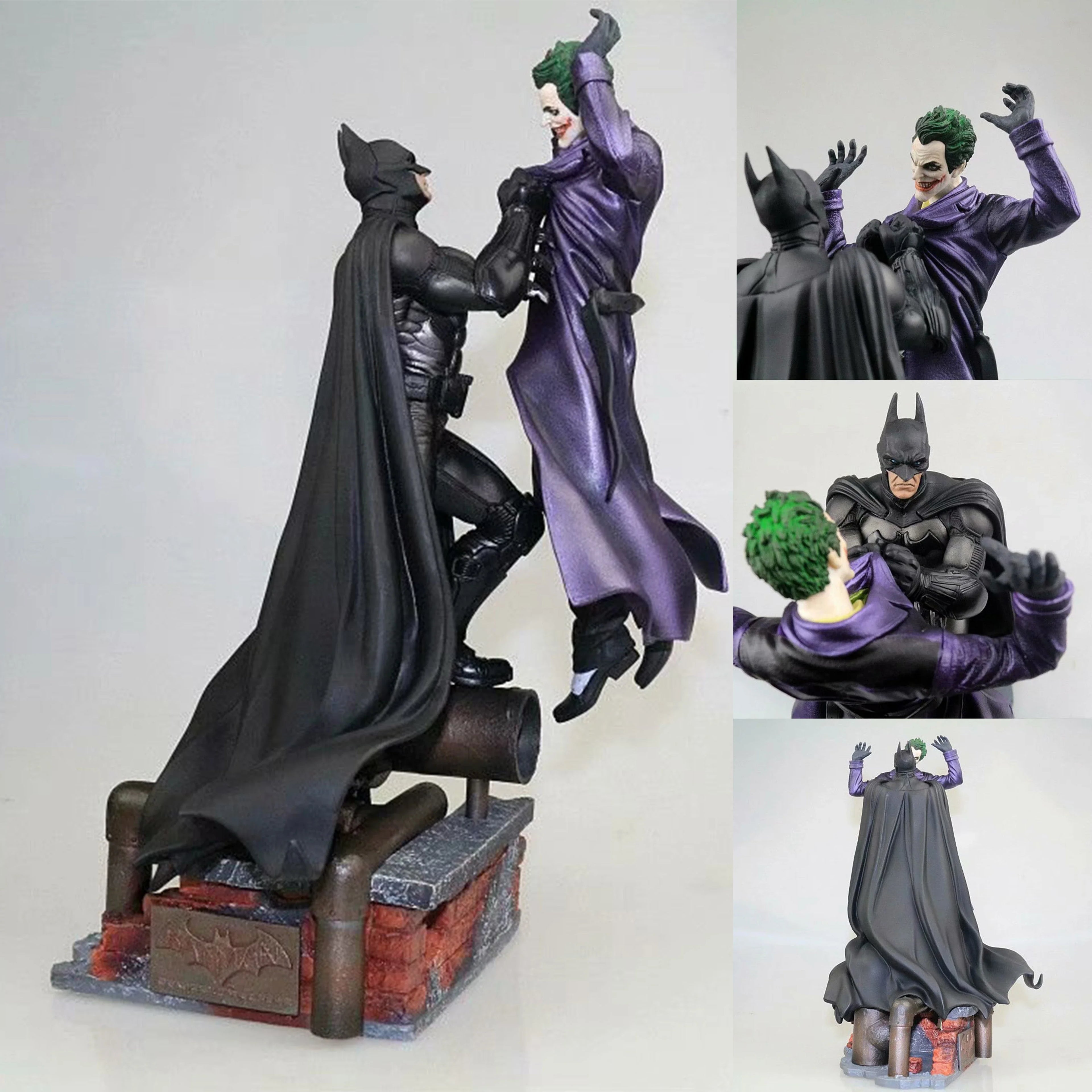Arkham Comic Anime Figures Batman Vs Joker Figure Bruce Wayne Joker Figurine Collection Model Toys  Statue Kids Birthday Gifts