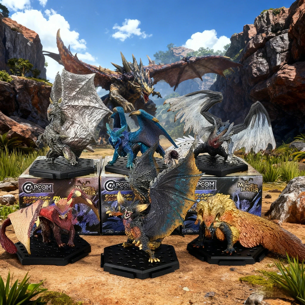 Game Monster Hunter Series Handheld Teostra Kulve Taroth Lunastra Kushala Daora Kulve Taroth Action Figures Decoration Ornaments