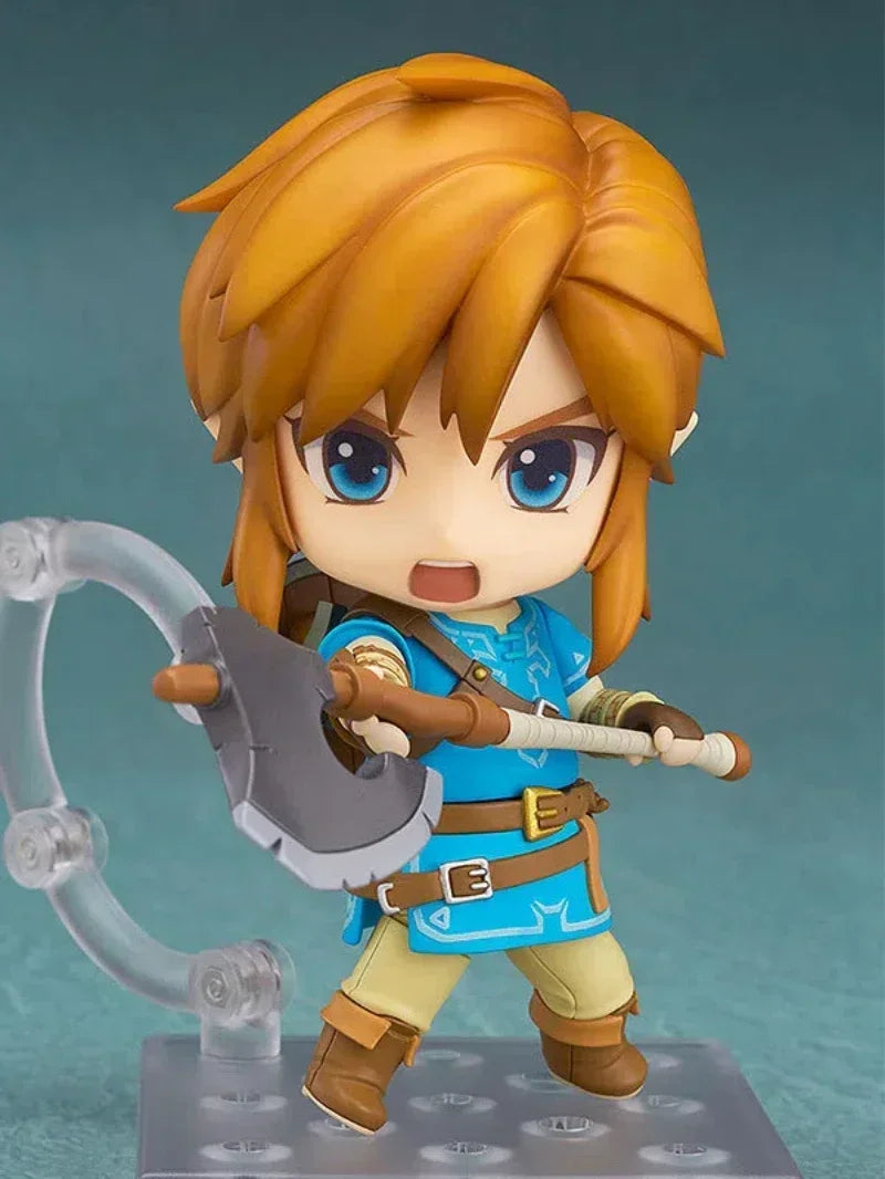 Anime The Legend of Zelda Link Joint mobility Q-version Action Figure PVC Model Statue doll Toy Desk Decor Collection Gift boxed
