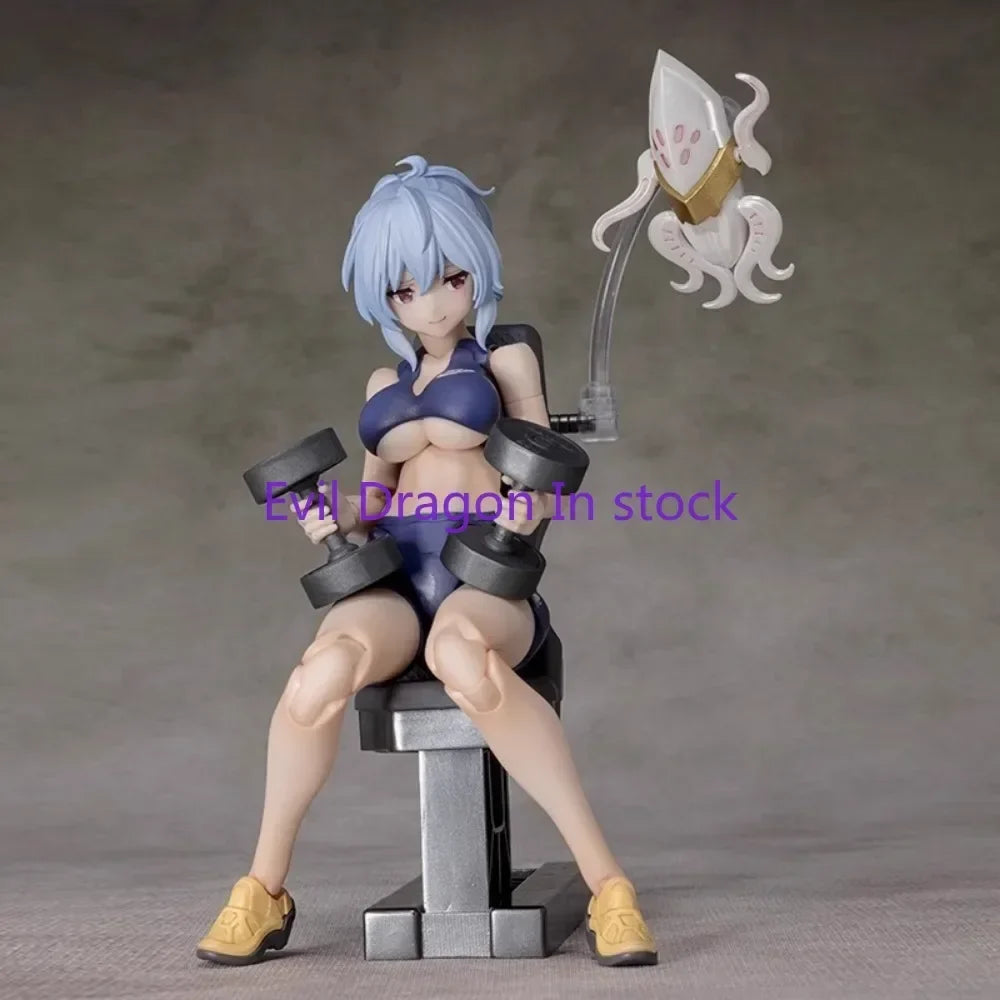 In Stock Alphamax Anime Darkness Comes Karakenya Mobile Suit Girls Daily Fitness Wear Version Model Kit Action Toy Figure Gift