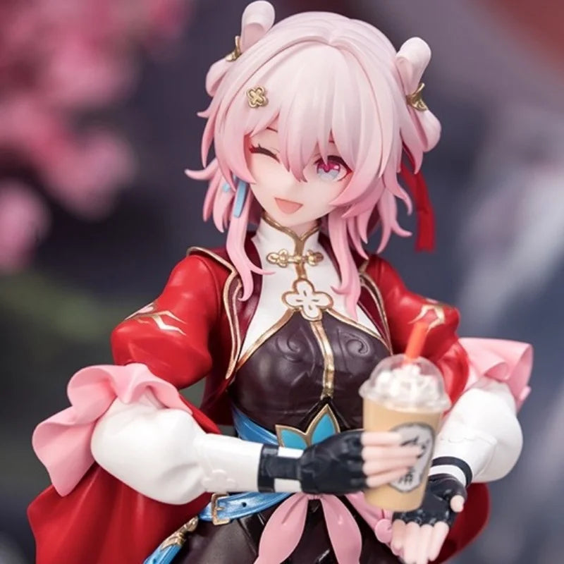 Original Myethos Gift March 7th 20cm 1/8  Honkai:Star Rai  Game Action Anime Figure Model Kawaii Ornament Statue Xmas Gifts