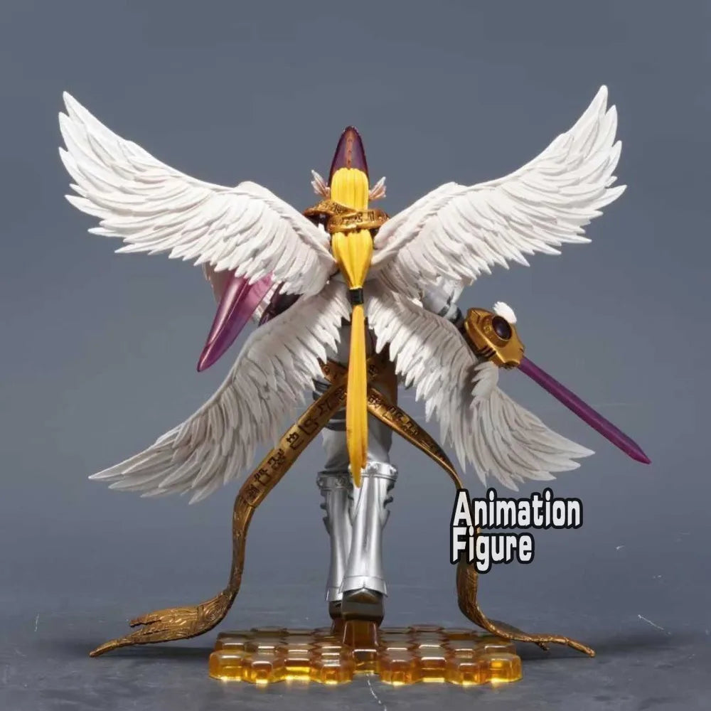 22cm/8.6in Anime Digimon Adventure Figure Holy Angemon Action Figure Pvc Collection Model Toys for Children Gifts