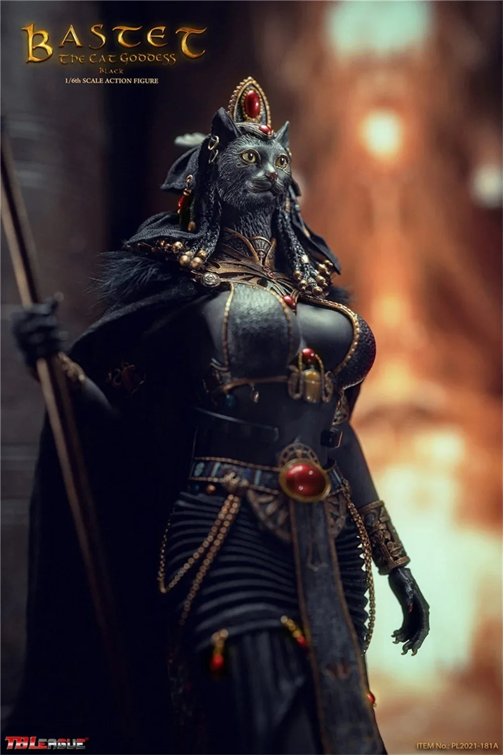 TBLeague PL2021-181A PL2021-181B 1/6th Cat Goddess Bastet Black White Version with Stand Platform Full Set In Stock For Sale