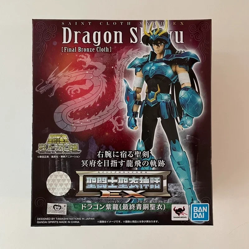 Bandai Original Anime Figure Saint Cloth Myth EX Dragon Shiryu Action Figure Toys for Kids Gift Collectible Model Ornaments