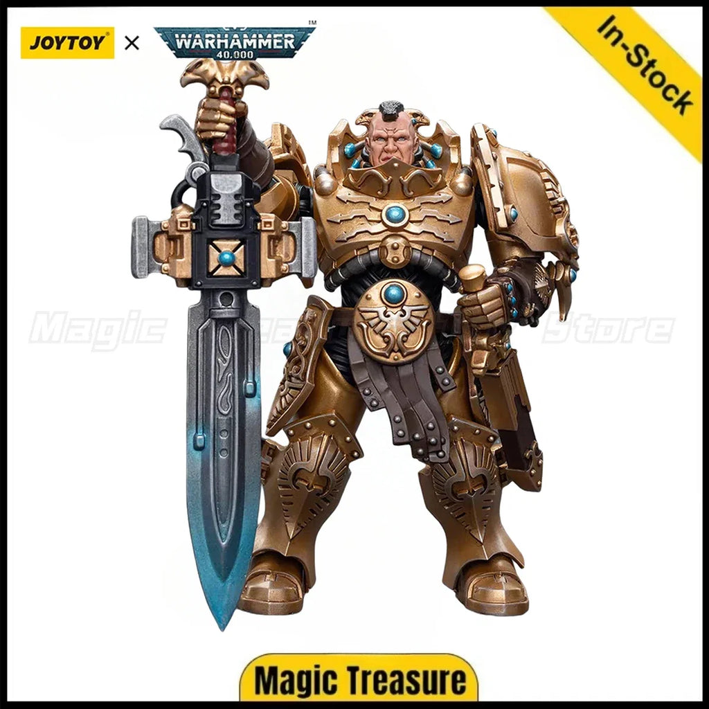 【In stock】JOYTOY 1/18 Action Figure Warhammer 40K  Adeptus Custodes Custodian Guard with Sentinel Blade Toy