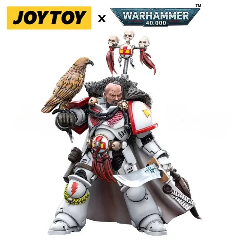In Stock JOYTOY 1/18 Action Figure 40K White Scars Intercessors and Bike Anime Collection Military Model Toy