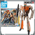 Bandai Original HI-METAL R Macross VF-1D Valkyrie Anime Action Figures Toys for Boys Christmas Gift Collectible Model Ornaments