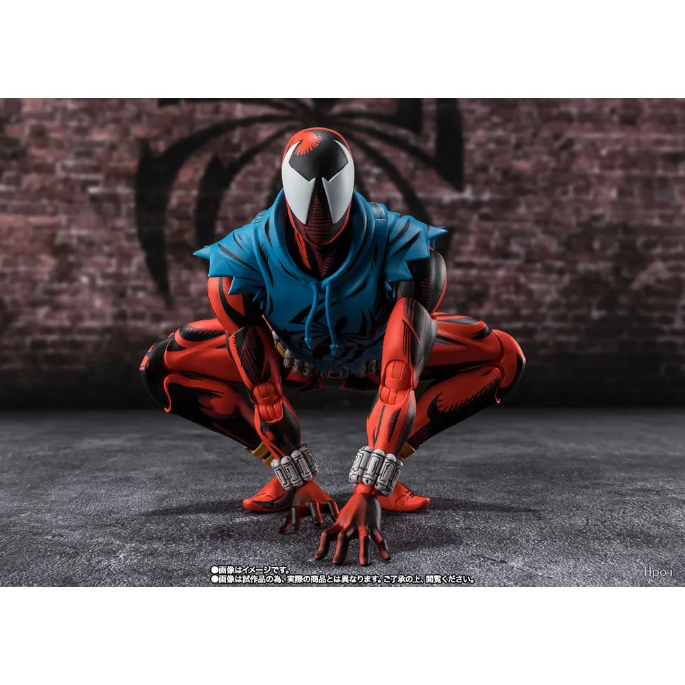 100% Authentic In Stock Genuine Bandai S.H.Figuarts Scarlet Spider Spider-Man: Across the Spider-Verse Action Figure Model Toy