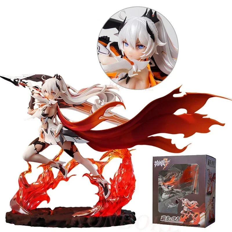 25cm Honkai Impact 3rd Kiana Kaslana Anime Girl Figure Honkai Star Rail Acheron Action Figure Sexy Collectible Model Doll Toys