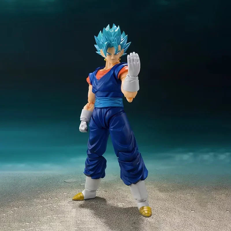 Dragon Ball Super Vegetto S.H.Figuarts Vegito Blue Action Figure Shf Super Saiyan God Pvc Anime Model Kit Child Gifts Toys