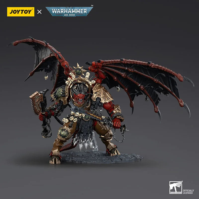 JOYTOY Warhammer 40K 1/18 World Eaters Angron Daemon Primarch of Khorne Action Figure Model Toy for Collection