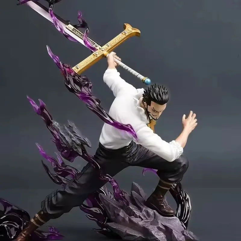 30cm One Piece Dracule Mihawk Figure One Piece Anime Figures Pvc Statue Desktop Ornament Collectible Model Toys For Kids Gifts