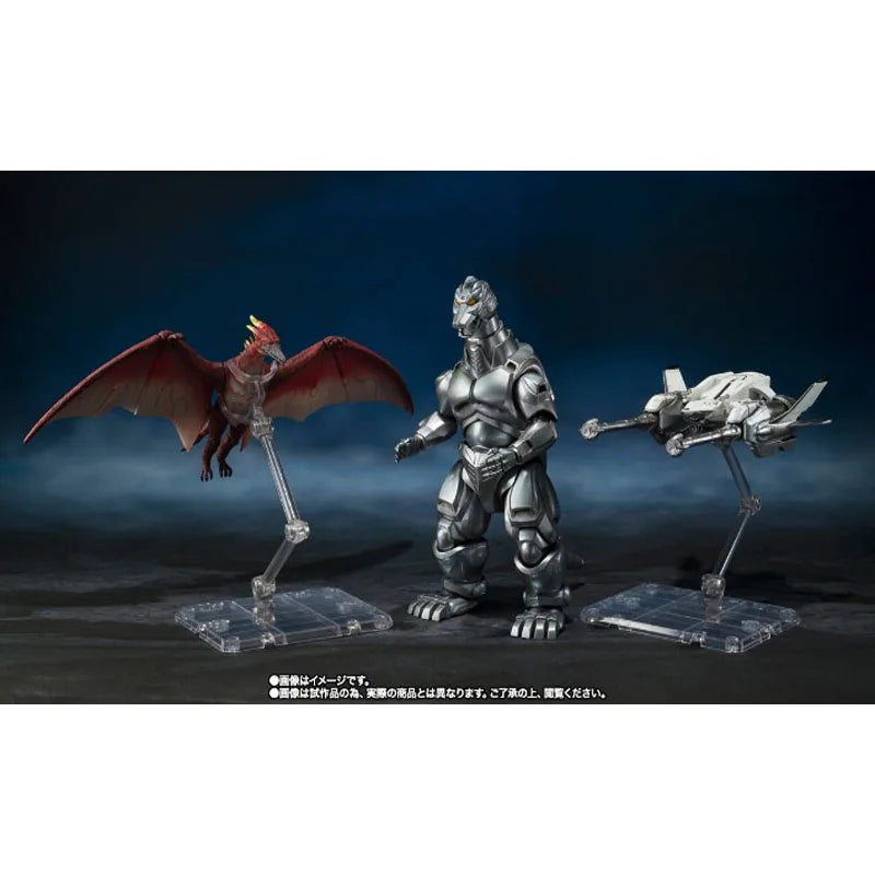 Bandai Original S.H.MonsterArts Mechagodzilla [1993]&Garuda&Fire Rodan Anime Action Actionable Model Toys  Model Gifts for Boys