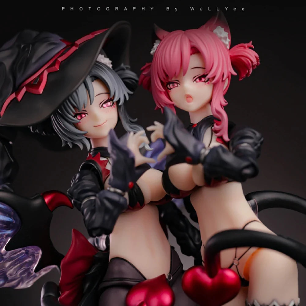 In Stock 1/12 Witch Trainee Hoshikawa Neko Action Figure Mecha Girl Movable Doll Model Collection Statue Model Ornament Toys