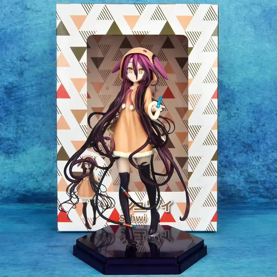 16cm No Game No Life Anime Figure Kotobukiya Shiro Action Figure Shiro Jibril Fairy Shampoo Figurine Adult Collectible Model Toy