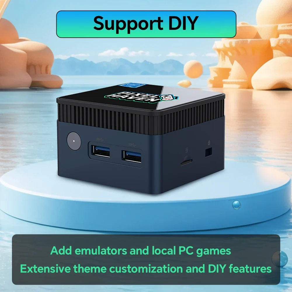JMachen Retro Video Game Console For N64/PS3/PS1/PSP/MAME/NDS/WIIU Portable Mini PC With 38252 Retro Game&48 Emulators Plug&Play