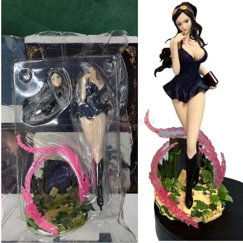 36cm Hf One Piece Nico Robin Standing Anime Girls Figure Model Statue Boys Collection Desktop Doll Decoration Ornament Toy Gift