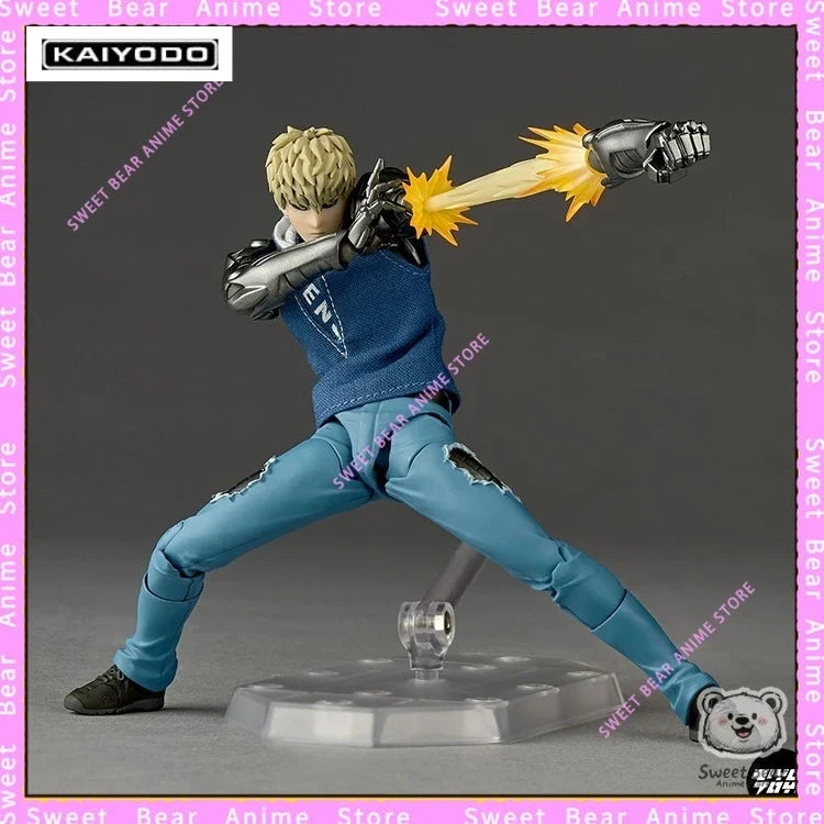 In Stock Kaiyodo Revoltech Amazing Yamaguchi One-Punch Man Genos Action Figure Anime Model Trendy Toys Desktop Doll Collectibles