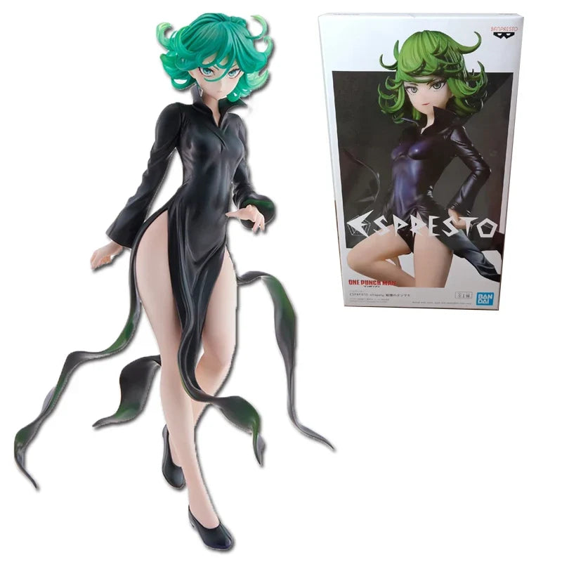 18CM Anime ONE PUNCH-MAN Figure Bald Saitama Tatsumaki Standing Figure Model Toy Static Collection Desktop Ornaments Dolls