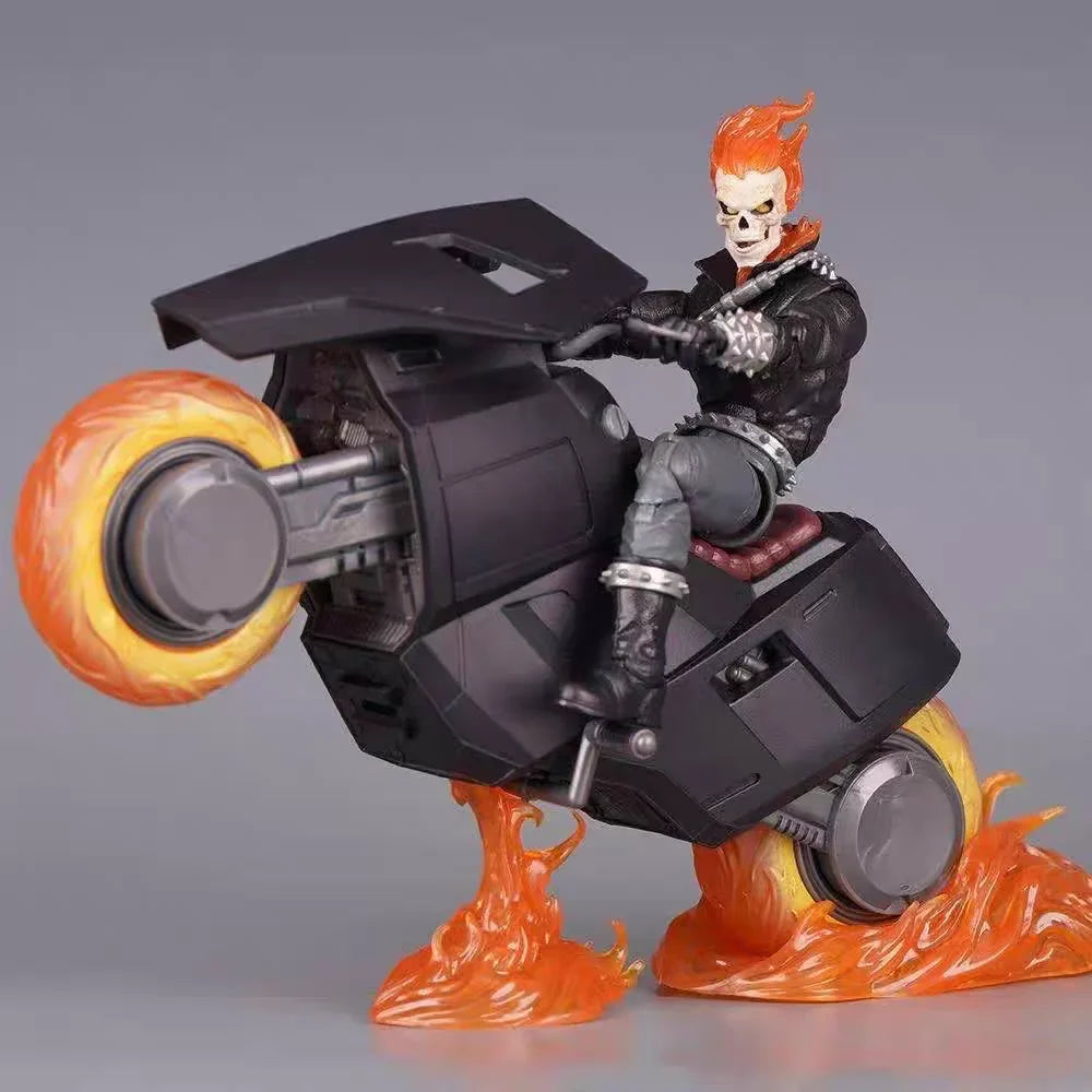 Marvel Ko 85th Anniversary Ghost Rider & Hell Cycle 6'' Articulated Action Figure Set - Marvel Legends Collectors Edition