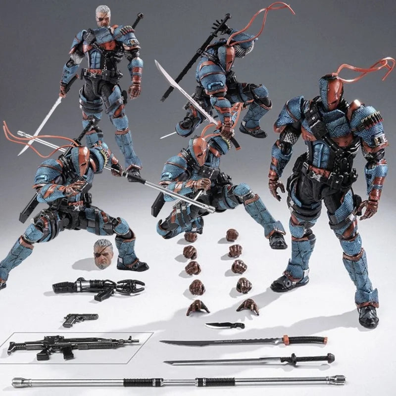 New Original Lpzz Toy Deathstroke Arkham Knight Finished Module 1/12 Scale Dc002 PVC GK Deathstroke Action Anime Figure Gift Toy