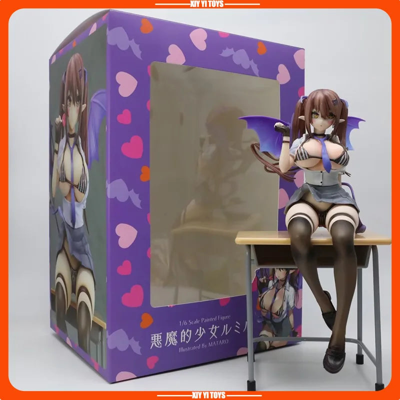 23cm Devil Girl Lumi è Re Pretty Girl Gk Model Handmade Trendy Play Statue Surrounding Desktop Decoration Gift