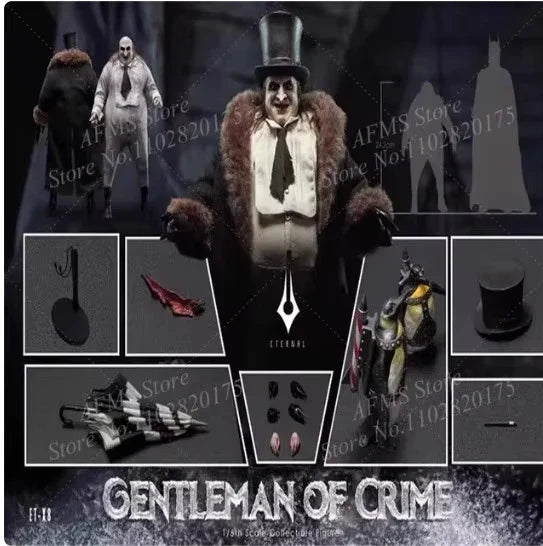 ETX8 1/6 Scale Collectible Figure Penguin Villain Gentleman Of Crime Full Set 12inch Men Soldier Action Figure Body Toys