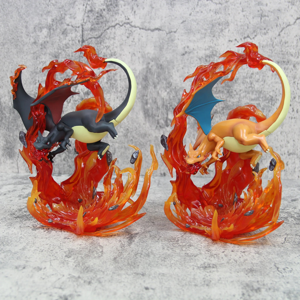 Pokemon Charizard Anime Figure Black Charizard Action Figurine Pvc Collection Statue Model Doll Desk Ornament Toy Birthday Gifts