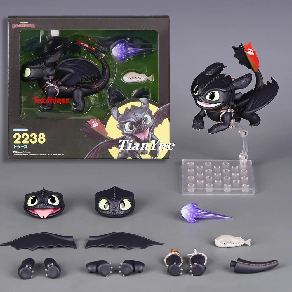 Anime Toothless 2238 Articulated Boxed Figure toy Decoration 8cm