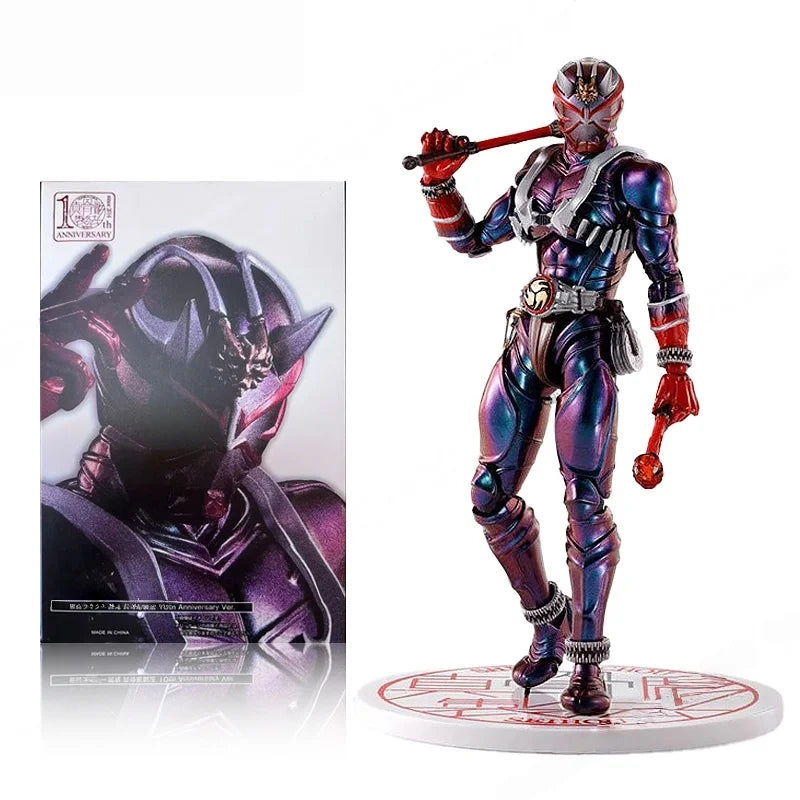 New Bandai Shf Kamen Rider Kabuto Basic Form 10th Anniversary Commemorative Bone Carving Action Figure Boy's Birthday Toy Gift