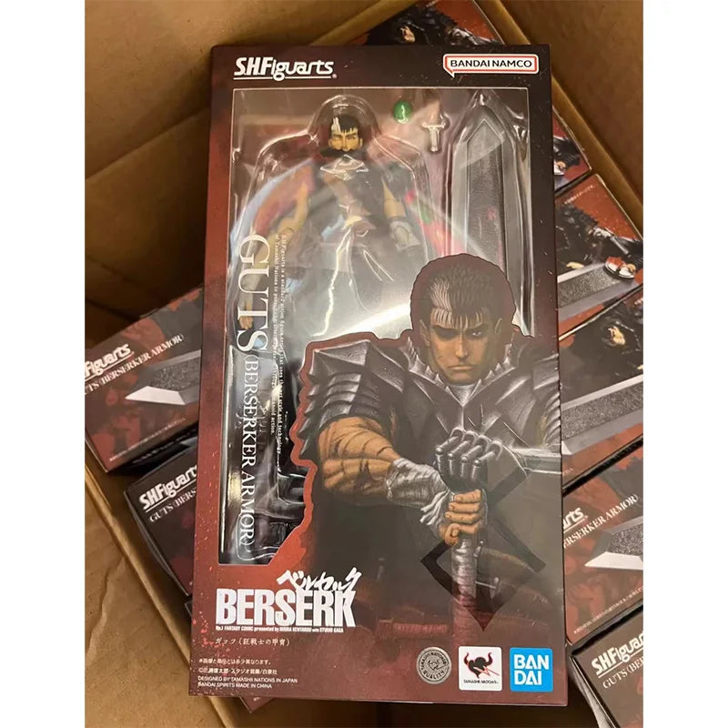 100% In Stock Original Bandai S.H.Figuarts Shf Guts Berserker Armor Passion Berserk Anime Action Collection Figures Model Toys