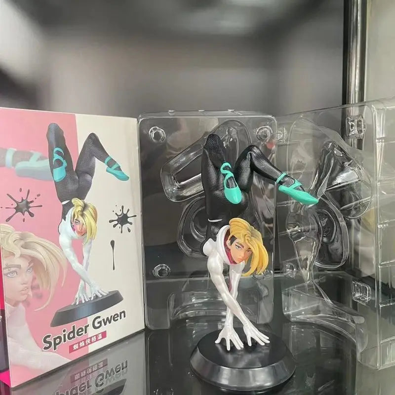 18cm Spidergwen Figure Spider Girl Anime Figure Movie Role Gwen Action Figurine Collectible Toys Decoration Pvc Model Doll Gifts