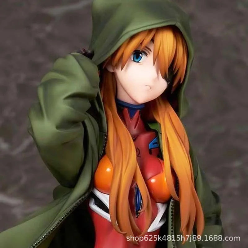 24cm Anime EVA theatrical version Asuka standing posture Action Figure PVC model Toys doll Desk Decor Collectible Gifts
