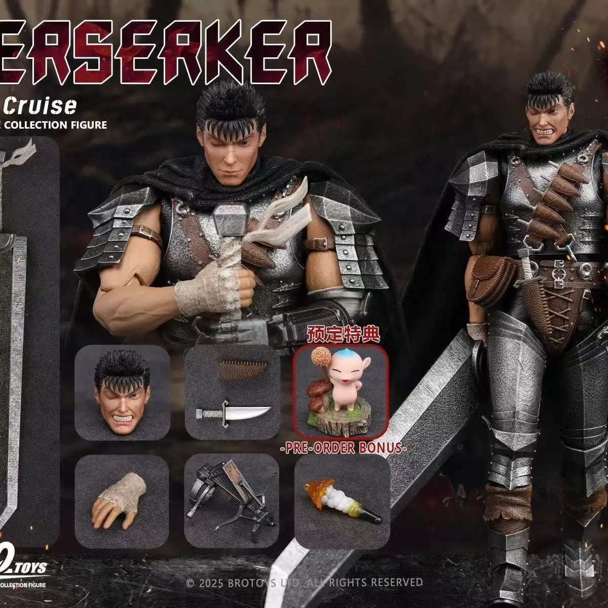 BROTOYS Original Schwertwind Legende Berserker Kreuzfahrt Gus Gazi 1/12 Actionfigur LR012 Modell Spielzeug Sammlung Geschenke