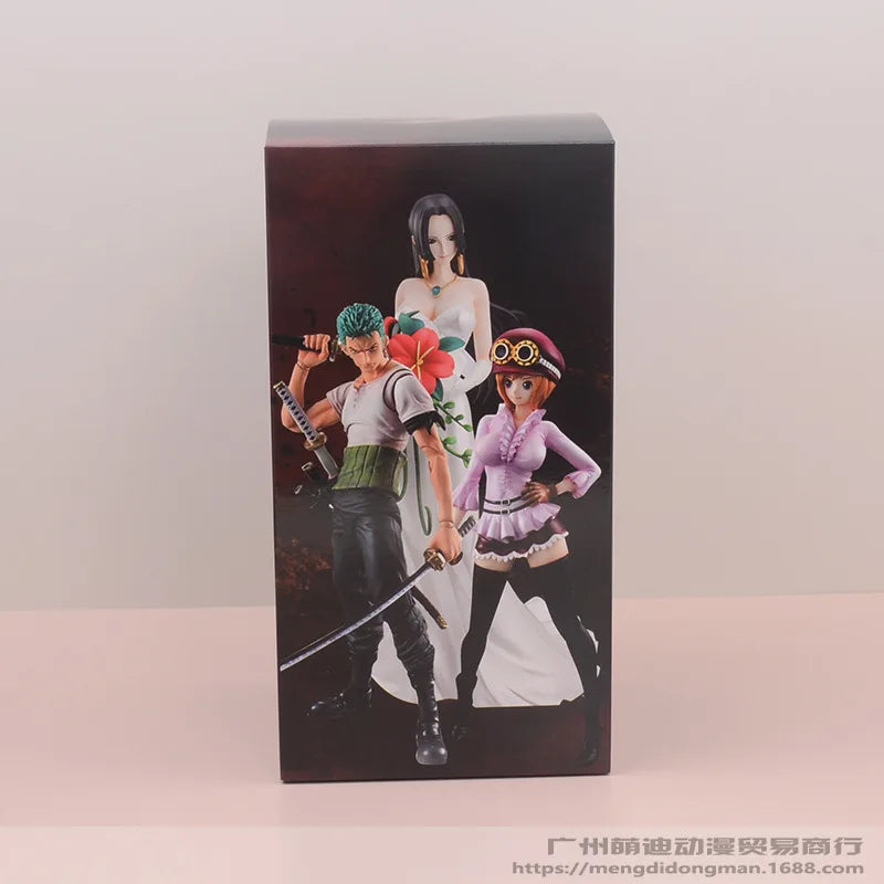 Hot High Quality Haizeiwang Wedding Dress Empress Boya Hancock Handmade Model Anime Ornament Doll Box Set Wedding Souvenir Gift