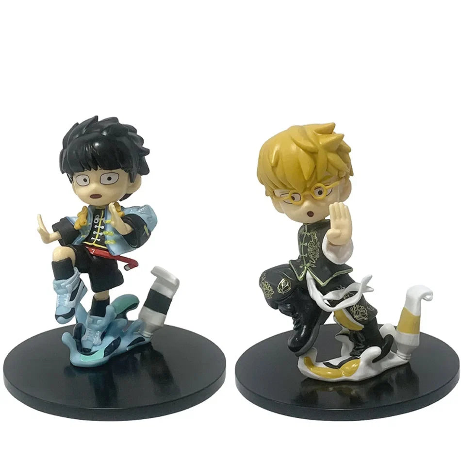 Mob Psycho 100 Reigen Arataka Q Edition Anime Figure Kawaii Sitting Palm Series Model Doll Desktop Ornament Collectible Gift
