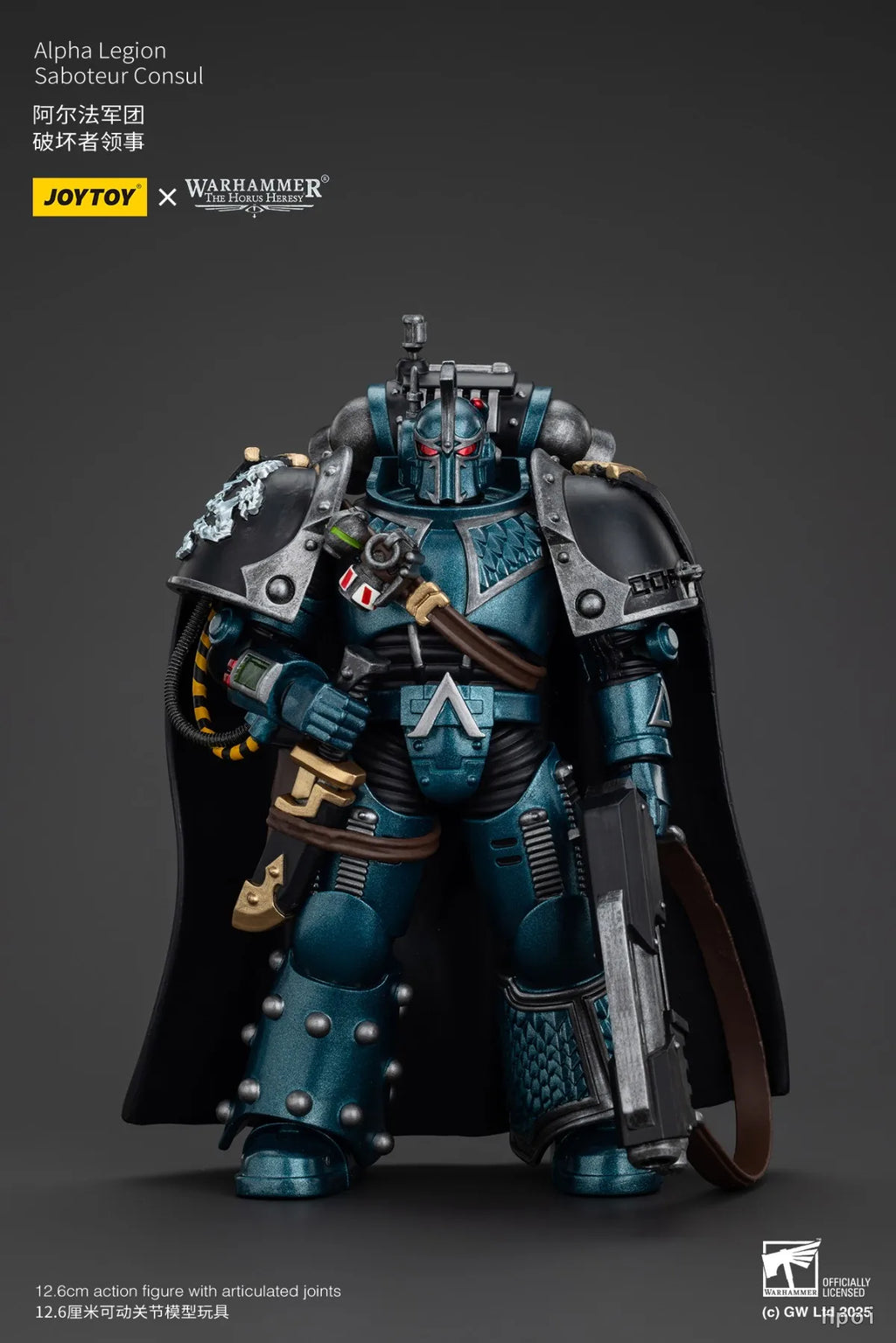 【SF】JOYTOY 1/18 Action Figure Warhammer 40K  Alpha Legion Saboteur Consul  Prime Model Toy Gift