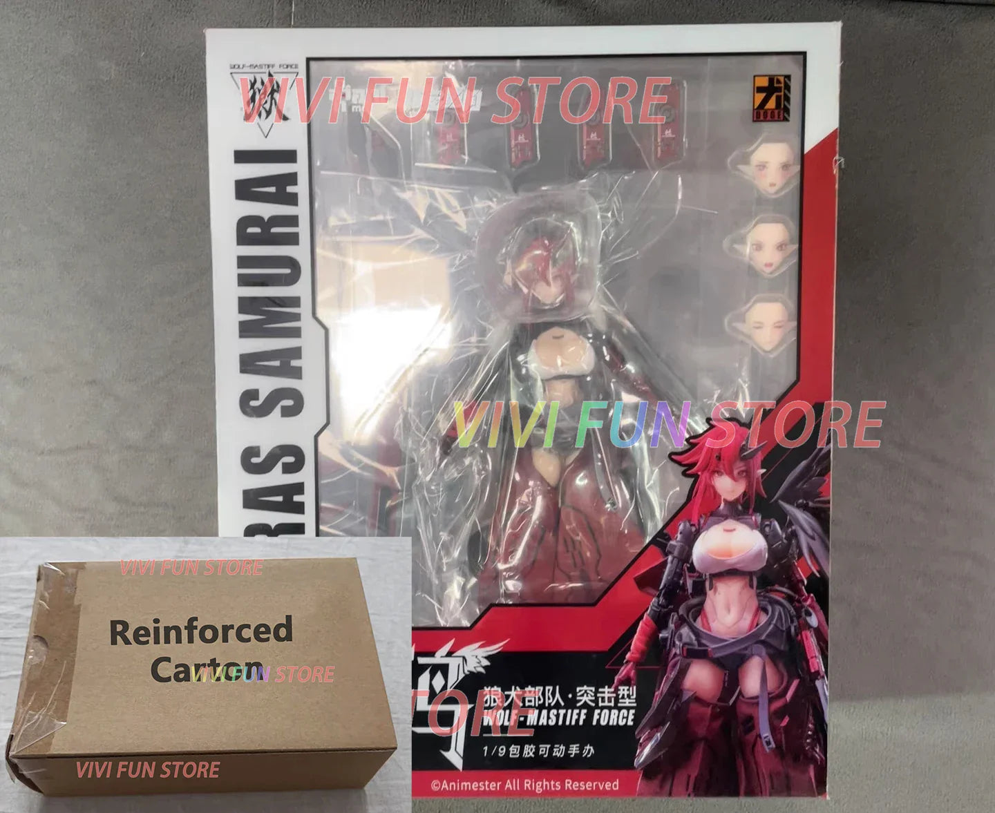 In Stock AniMester KARAS SAMURAI Model Toys 1/9 Nuclear Gold Reconstruction Soft rubber body Beautiful girl WOLF MASTIFF FORCE