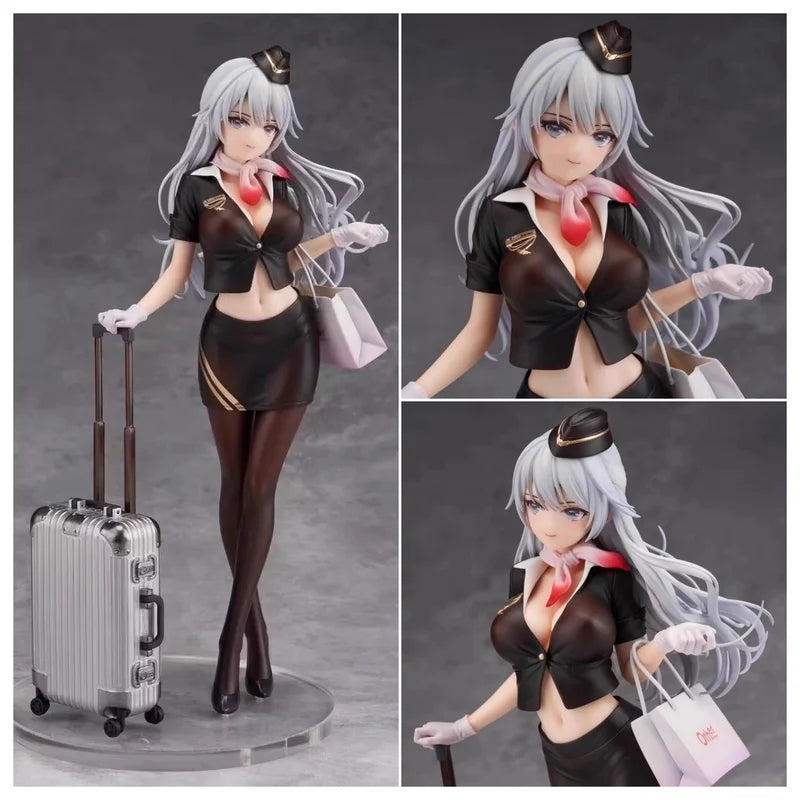 Stewardess Original Artwork Flight Attendant Sohara Shiori Weaving Beautiful Girl Series Boxed Figurines
