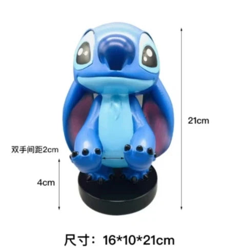 Lilo & Stitch Cable Guy Original Controller and Phone Holder Support Figure Collectible Model Toys