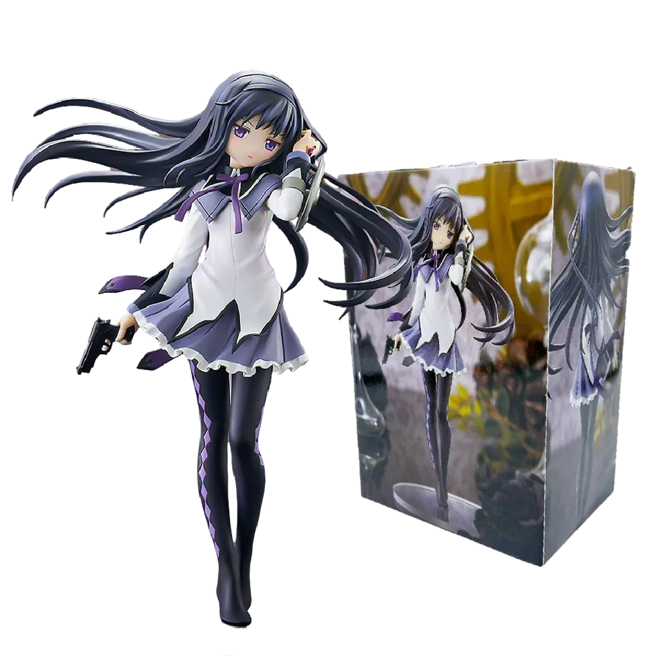 18CM Puella Magi Madoka Magica Aniem Figure Akemi Homura Magic Girl PVC Anime Action Figures Model Anime Cartoon Model Toy Gift