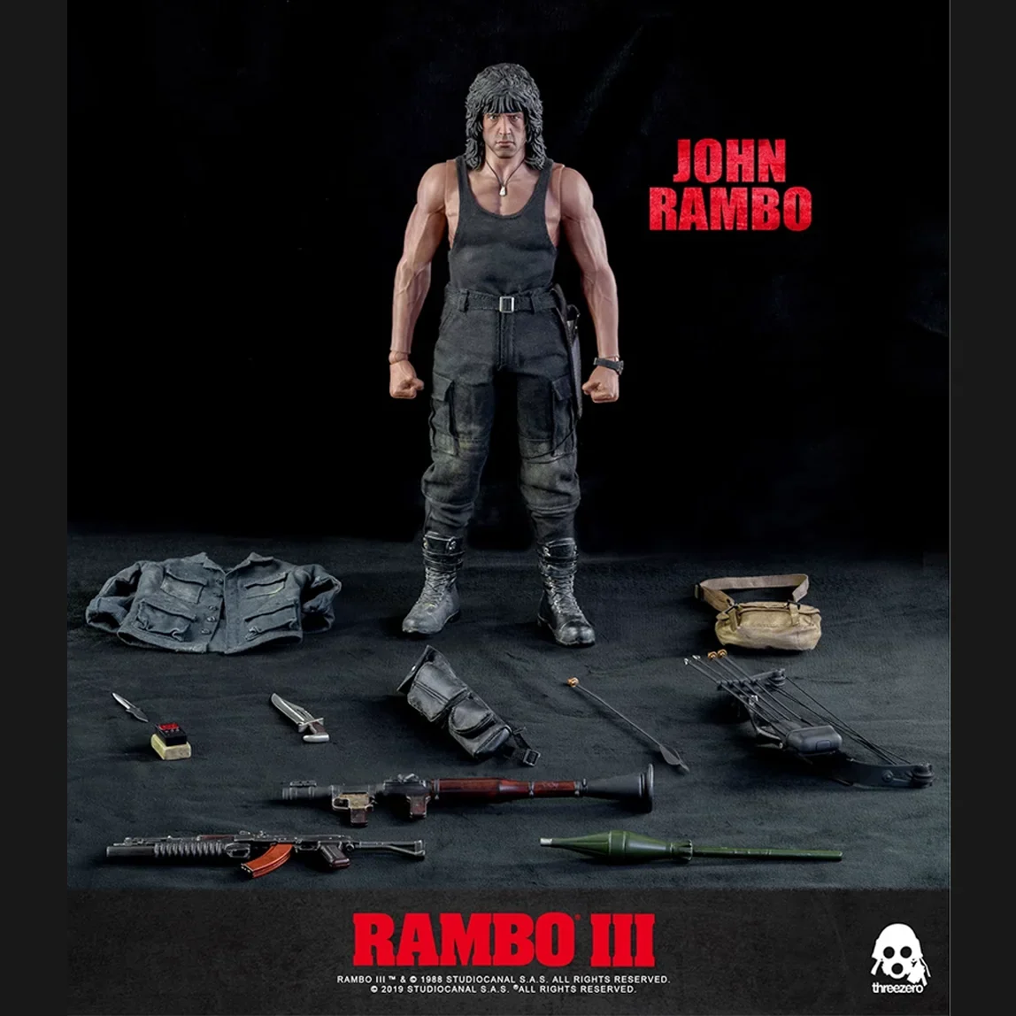 Original Threezer 3A 1/6 3Z0169 Rambo III Rambo John Rambo Action Figure Model Toys 12 inch collectible scene ornament gift