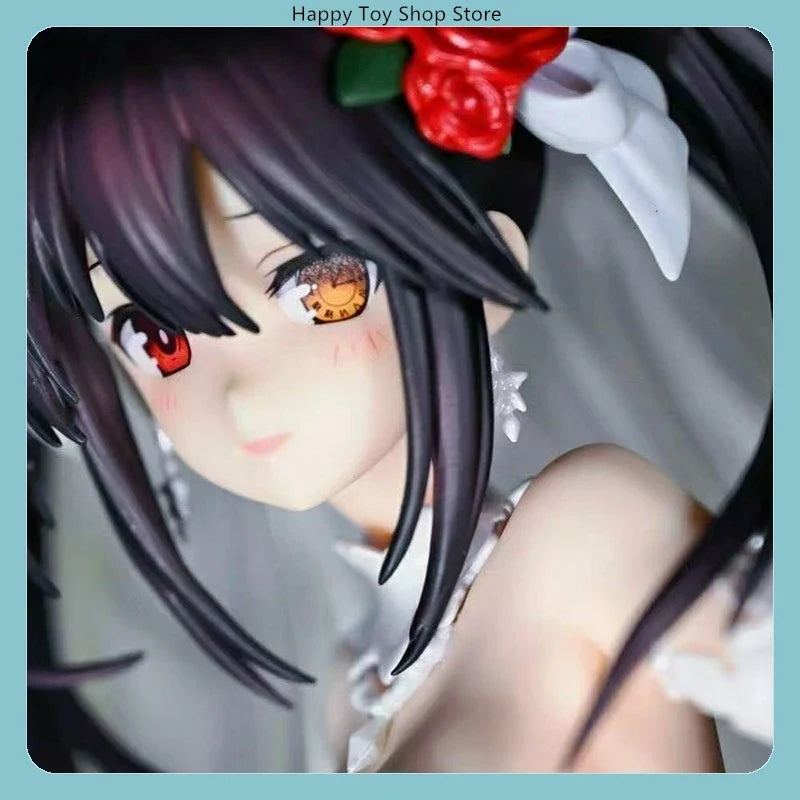 DATE A LIVE Kurumi Tokisaki Wedding Dress Ver. Anime Figure Statue Desktop Decoration Gift