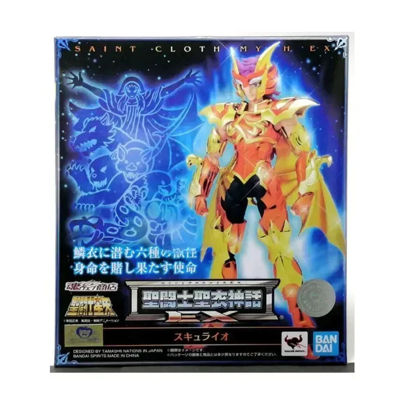 Bandai Original Saint Seiya EX Saint Cloth Myth 6 Holy Beast Anime Characters Movable Toy Gifts for Children in Stock