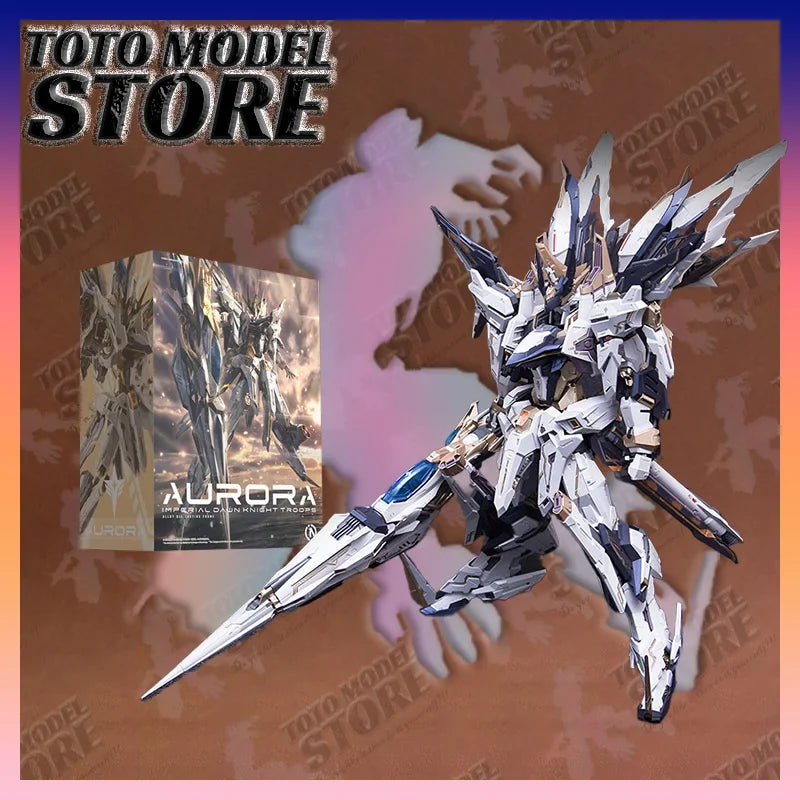 SNNA PMD AURORA MG 1/100 Imperial Dawn Knight Troops Alloy Die Casting Frame Assembled Mobile Suit Kit Anime Action Figures Doll