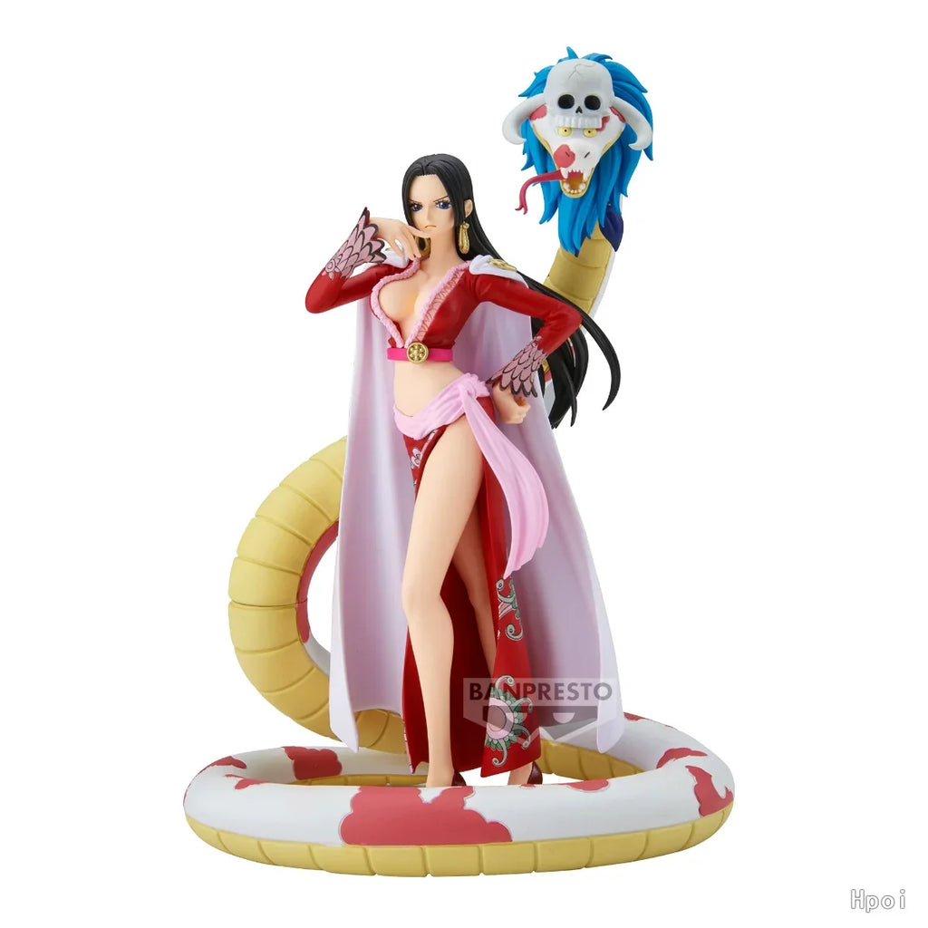 In Stock BANDAI Original BANPRESTO DXF THE GRANDLINE SERIES EXTRA Boa Hancock Figure Anime One Piece Model Genuine Toy