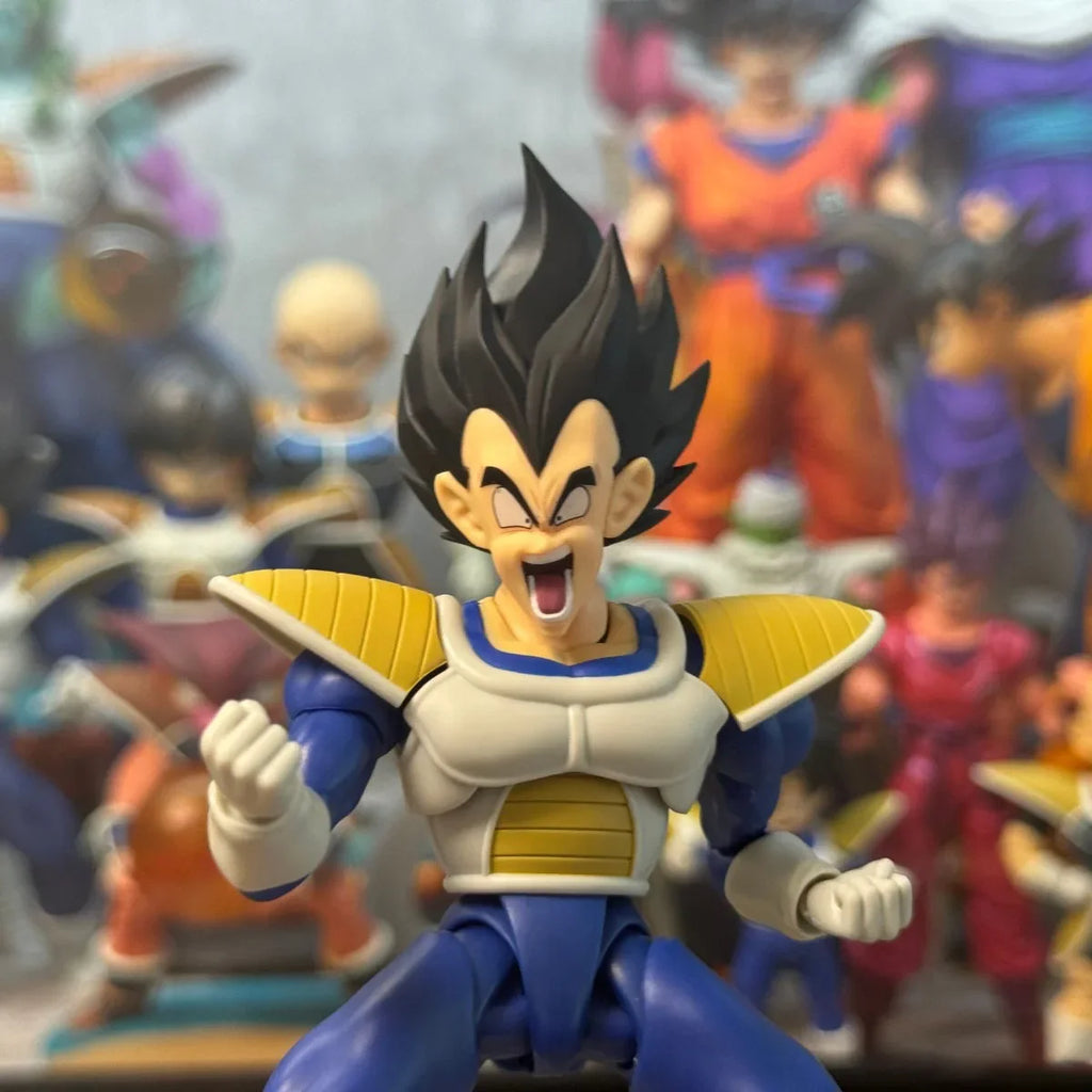 14CM BANDAI SPIRITS  S.H.Figuarts DRAGON BALL Z Vegeta 24000 Power Level Action Figure Model Decoration Anime Figure Garage Kit